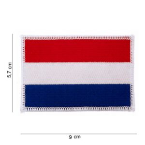 Embleem Stof Vlag Nederland Middel
