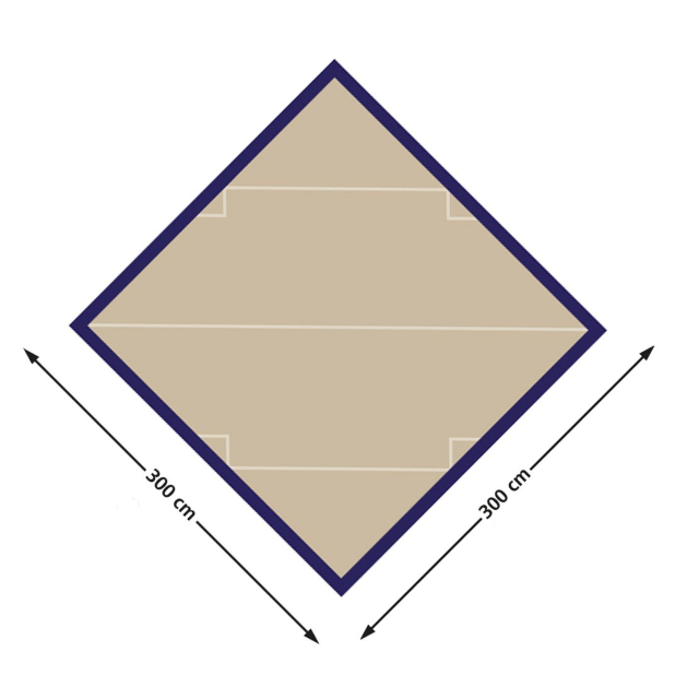 Eurotrail - Tarp Turner 3 Polyester (Incl. Stokken) - Afbeelding 2