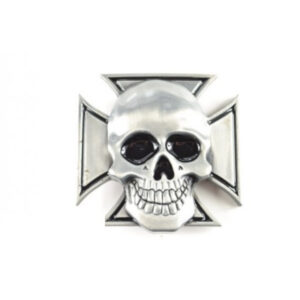 Buckle - Skull Iron Cross