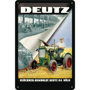 NA - Metalen Bord Relief Deutz Kloeckner