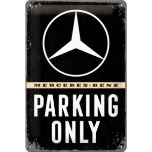 NA - Metalen Bord Relief Mercedes Benz Parking (Uitverkocht)