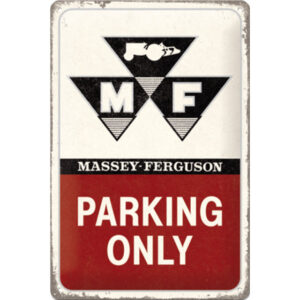 NA - Metalen Bord Relief Massey Ferguson Parking Only
