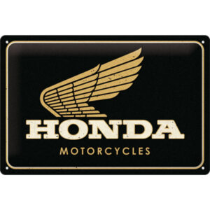 NA - Metalen Bord Relief Honda MC Gold
