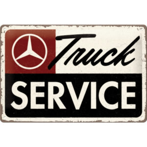 NA - Metalen Bord Relief Mercedes Truck Service