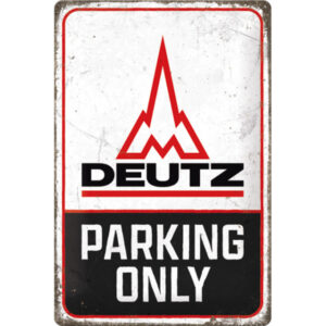 NA - Metalen Bord Relief Deutz Parking Only