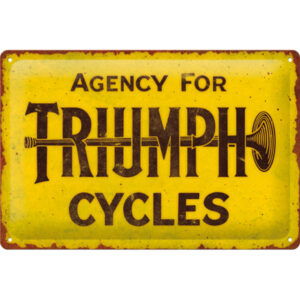 NA - Metalen Bord Relief Triumph Agency