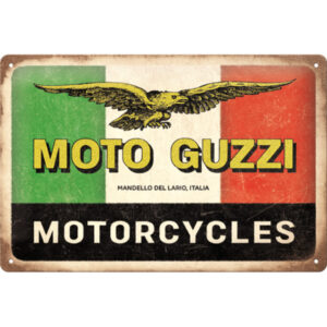 NA - Metalen Bord Relief Moto Guzzi (Uitverkocht)