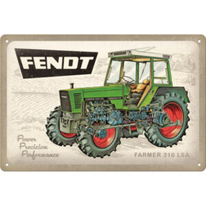 NA - Metalen Bord Relief Fendt Farmer 310 LSA