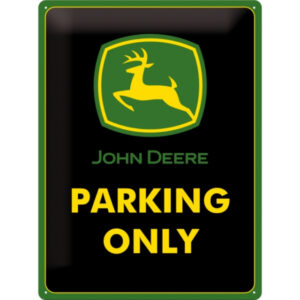 NA - Metalen Bord Relief John Deere Parking