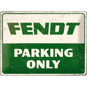 NA - Metalen Bord Relief Fendt Parking Only