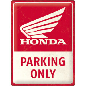 NA - Metalen Bord Relief Honda MC Parking Only (Uitverkocht)