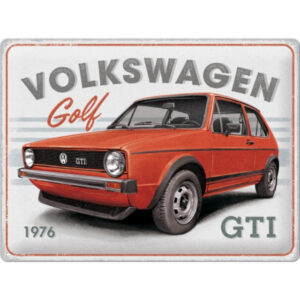 NA - Metalen Bord Relief VW Golf GTI 1976
