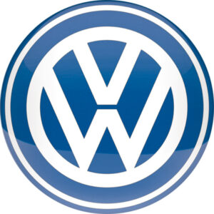 NA - Metalen Bord Rond VW Logo