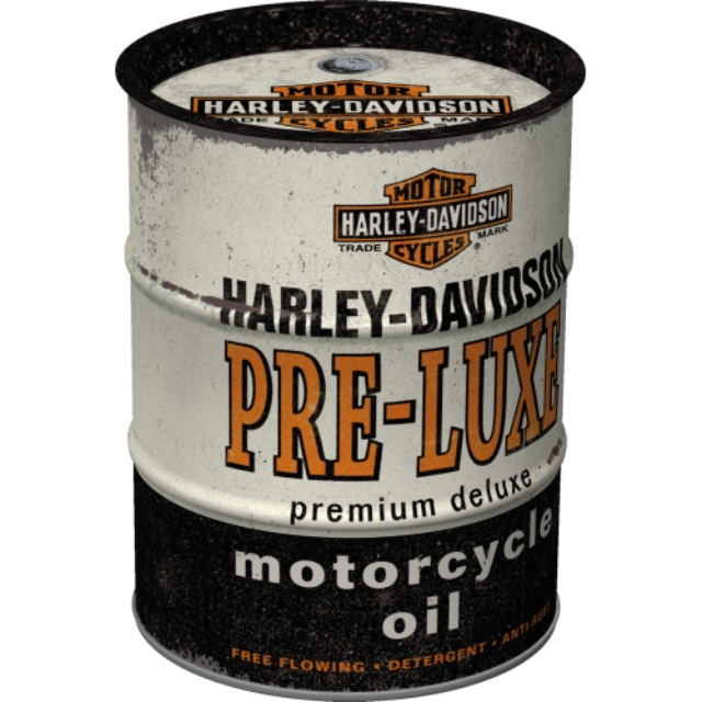 NA - Spaarpot Oil Barrel Harley Davidson Pre Luxe