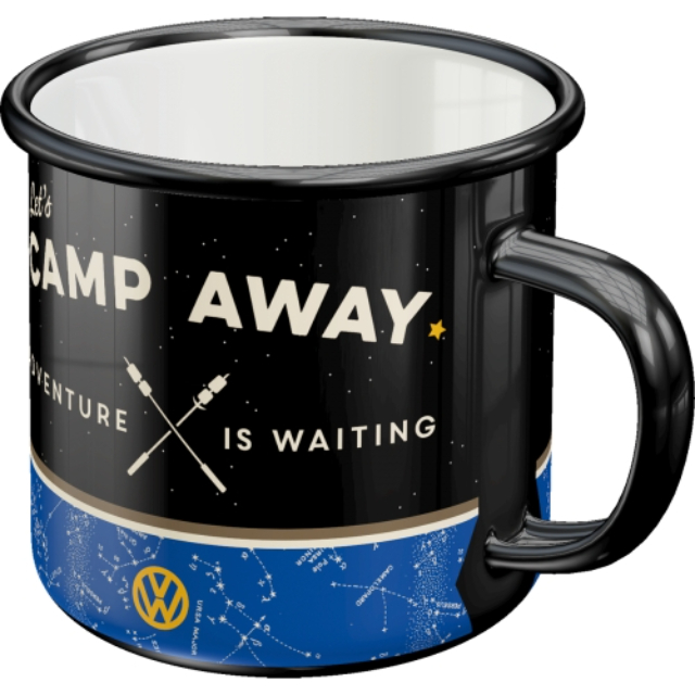 NA - Mok Emaille VW Bulli Camp Away - Afbeelding 2
