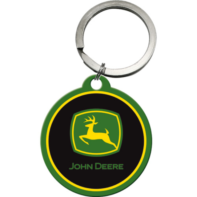 NA - Sleutelhanger Rond John Deere Logo