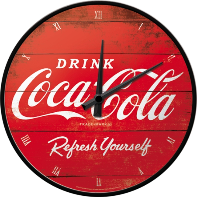 NA - Wandklok Coca Cola Refresh
