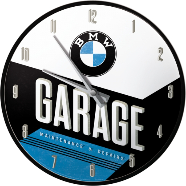 NA - Wandklok BMW Garage