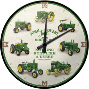 NA - Wandklok John Deere Model Chart (Uitverkocht)
