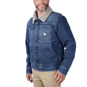 Carhartt - Denim Sherpa-Lined Spijkerjack (Maat XL,XXL)