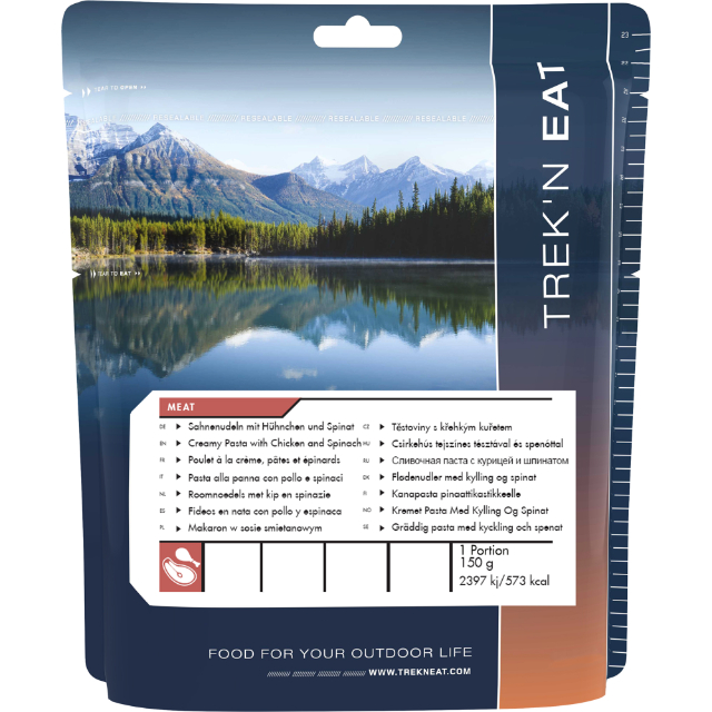 Trek´N Eat - Roomnoedels Met Kip En Spinazie