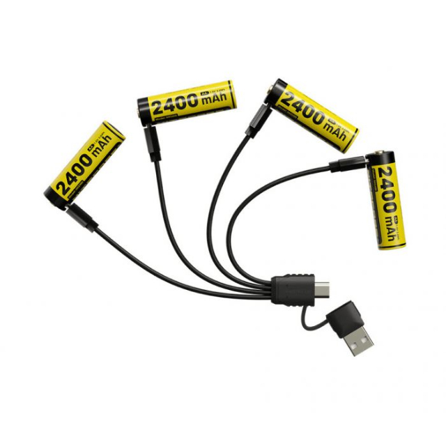 Nitecore - NH2400 Oplaadbare AA Li-ion 4 Stuks