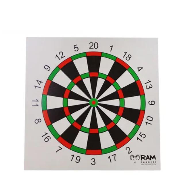 Ram - Schietkaarten Dartbord 14x14 100 Stuks